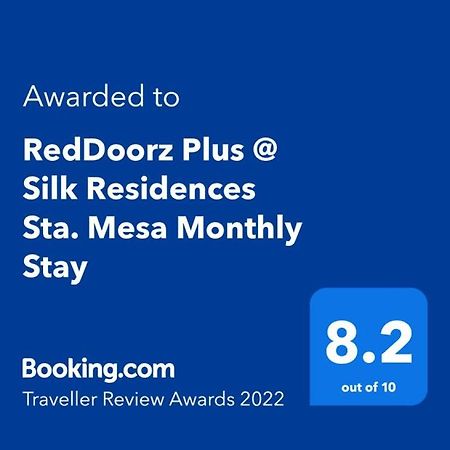Reddoorz Plus @ Silk Residences Sta. Mesa Monthly Stay Μανίλα Εξωτερικό φωτογραφία